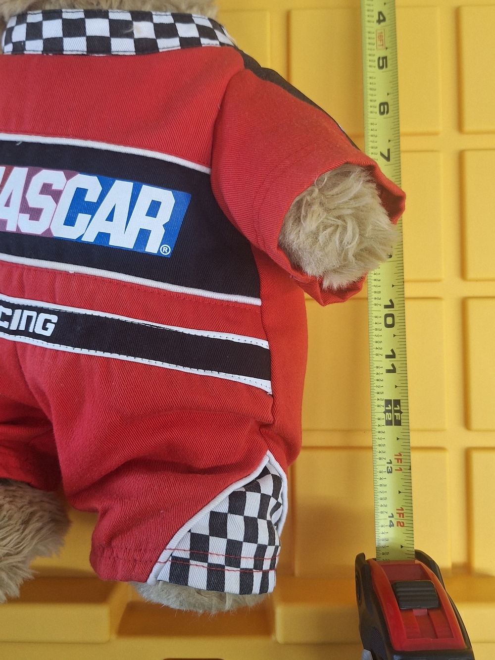 Build-A-Bear NASCAR Red Racing Bear - Picture 2 of 2